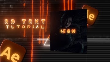 New Trending 3D TEXT Animation | After Effects Tutorial