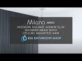 Milano arvo  slim shower head with ceiling mounted arm  big bathroom shop