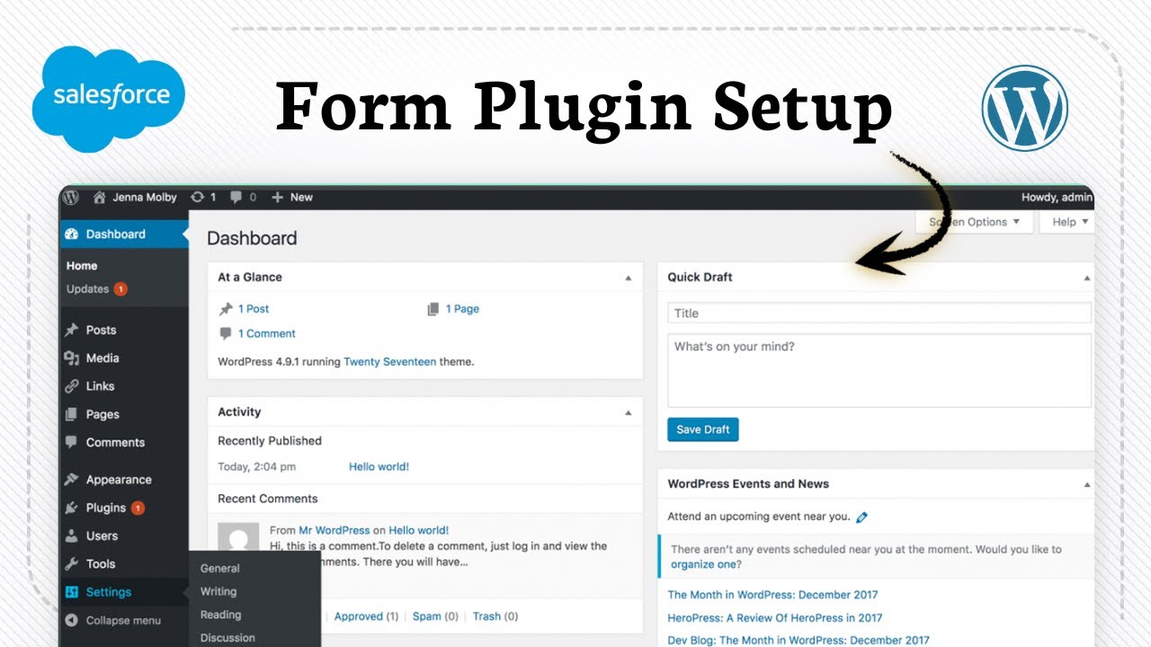 How to integrate Salesforce with WordPress (Form Connect) - YouTube