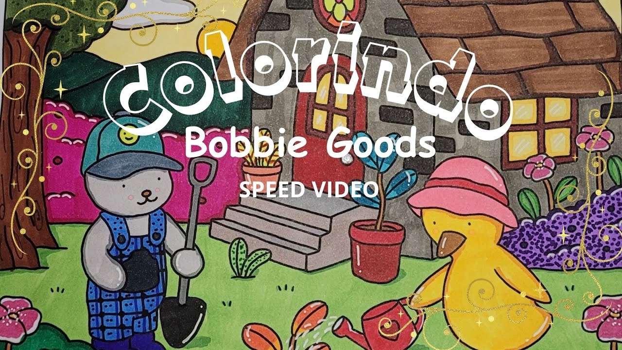 Colorindo Bobbie Goods Brasil 🇧🇷 🎨 com canetas touch 120 cores |Speed video