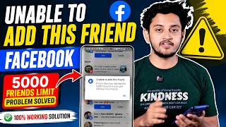 Unable to Add This Friend on Facebook | Friend Request Problem Solution
