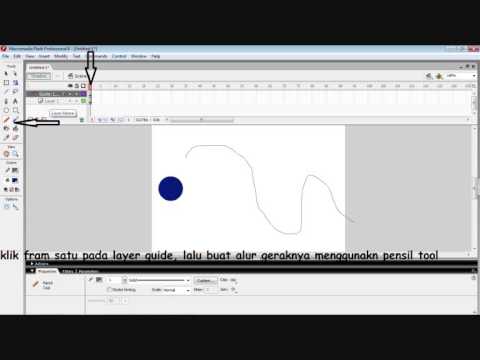 Cara membuat animasi  gerak pada Macromedia  flash  8  YouTube