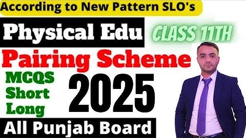 11th Class Health and Physical Education Paper Scheme 2025| All Punjab Boards
