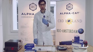 Alpha-CAT  Cannabinoid Analysis Test kit demo video