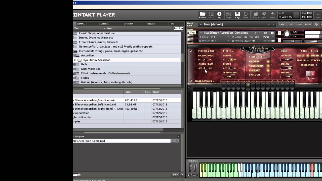 First look at Ilya Efimov Accordion Demo Using Kontakt YouTube