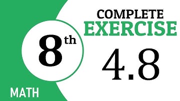 Exercise 4.8, class 8 maths, gs academy, chapte 4