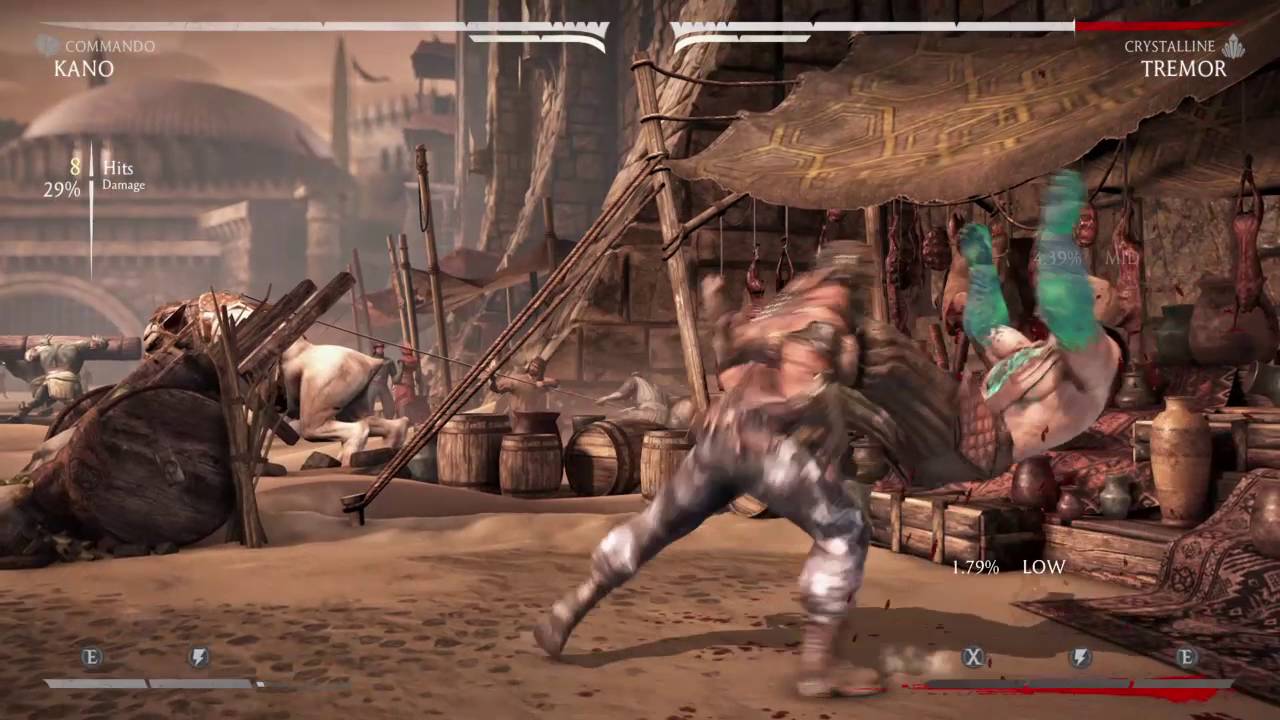 Commando Kano Max Damage 1 Bar Corner Combo w/ 22 Starter