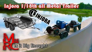 INJORA Metal Trailer For 1/18 Scale Rigs!