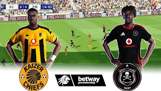 🔴KAIZER CHIEFS vs ORLANDO PIRATES NEW SEASON BETWAY PREMIERSHIP 24/25 ⚽ Football Gameplay HD