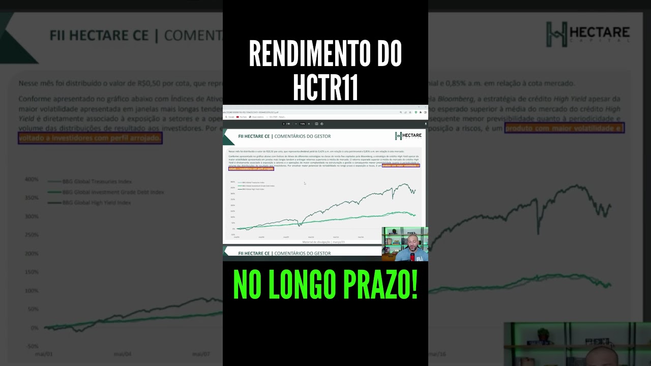 Rendimento do HCTR11 no Longo Prazo! 