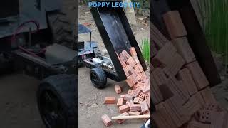 Tractor returns bricks #minibridge #poppylegodiy