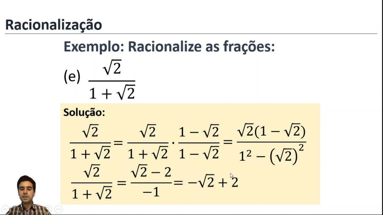 Exercicios De Racionalização De Denominadores - FDPLEARN