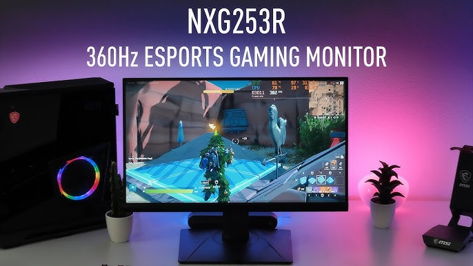MSI Oculux NXG253R eSports Gaming Monitor Review - YouTube