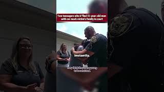 2 teenagers who killed a 72 years old man with car mocks victims family