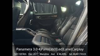 Porsche Panamera 3.0 4|Pano|360|Led|Lane|Carplay|Trekhaak