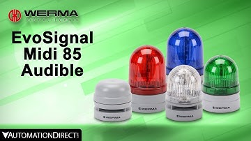 WERMA EvoSIGNAL Midi 85mm Audible Signal Horn from AutomationDirect