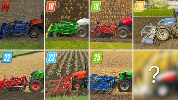 Fs14 Vs Fs16 Vs Fs18 Vs Fs20 Vs Fs22 Vs Fs23 Vs Fs25 | Cultivating W/ Small Cultivater | Timelapse 