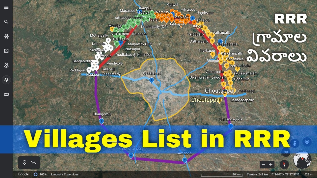 RRR Regional Ring Road Telangana Govt starts acquiring Lands for | TVN99  NEWS - YouTube
