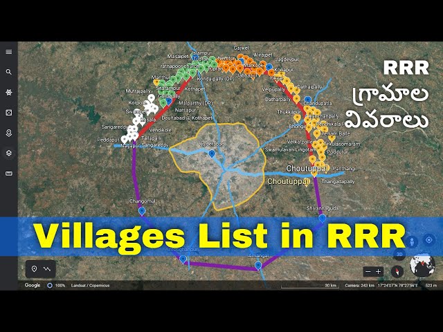 Hyderabad Regional Ring Road Project Complete Details , Route , Map ,  Village List ,LA - YouTube