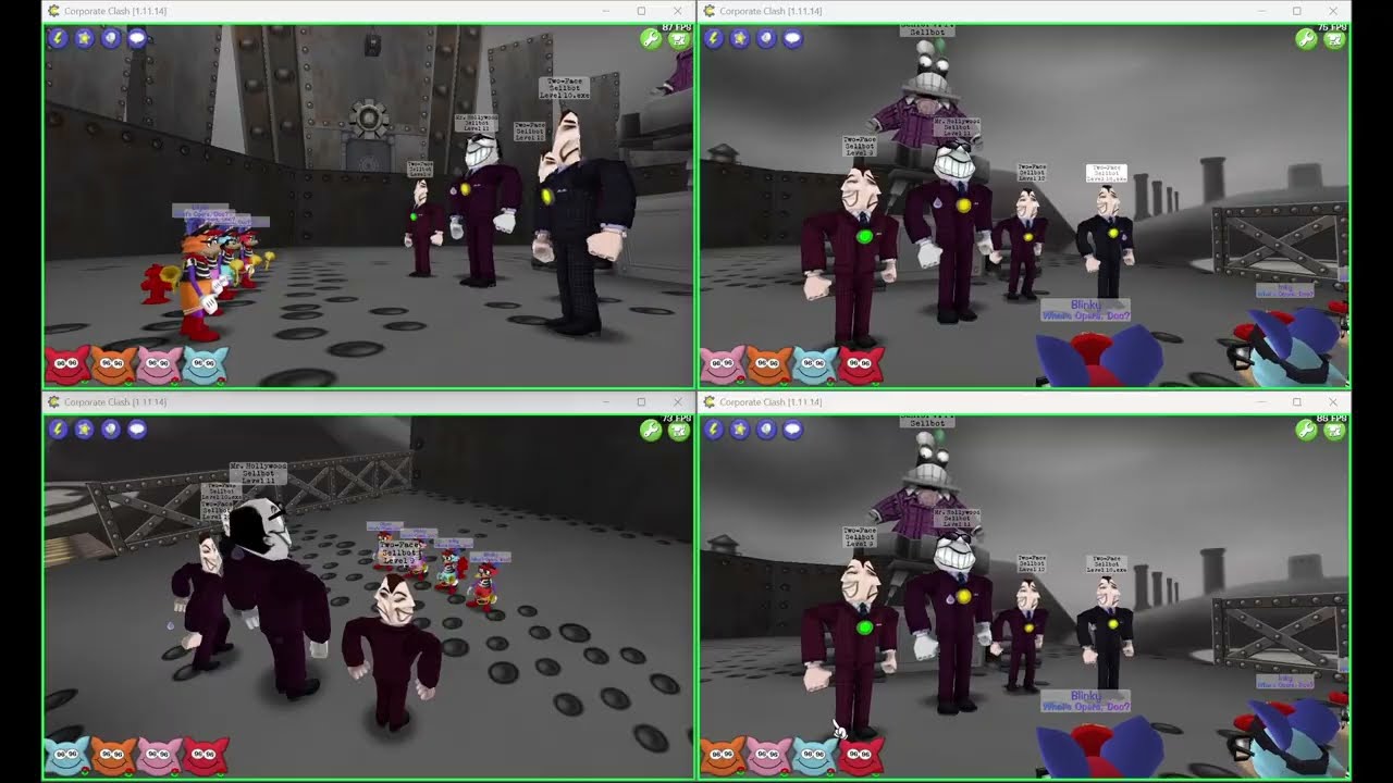 [Toontown Corporate Clash] Multitoon 4 Man VP Maxing