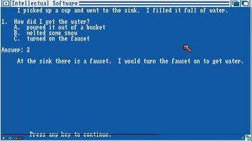 AMIGA Reading and Thinking I 1 OCS 1986 Queue PART 1 Disk 1 of 2 EDUCATIONAL MIND