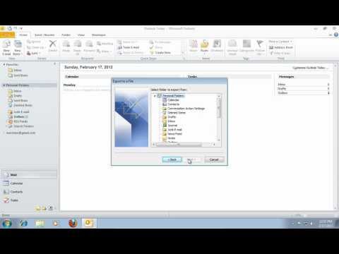 How to Export Outlook 2010 Contacts to Gmail