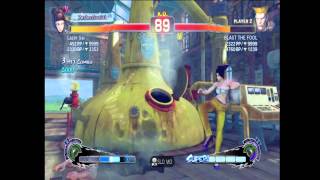 SSF4 : AE Online Ranked Match Juri (Me) Vs Guile