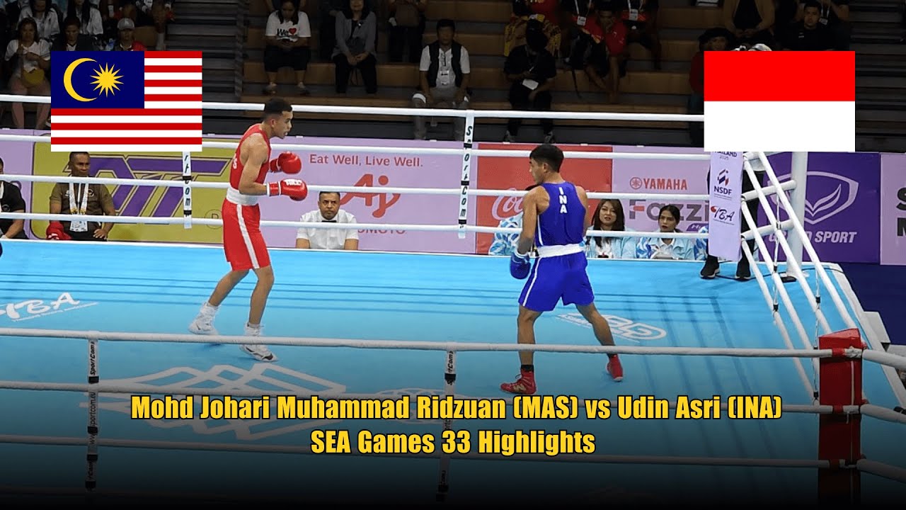 Men’s Boxing Lightweight: Mohd Johari Muhammad Ridzuan (MAS) vs Udin Asri (INA) – SEA Games 33