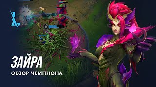 Обзор чемпиона: Зайра | Игровой процесс League of Legends: Wild Rift