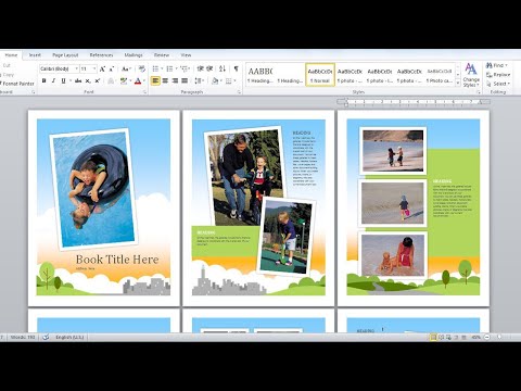 Video: How To Make An Album Page In Word