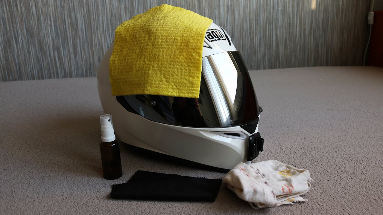 How to Clean your Motorcycle Helmet YouTube