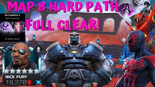 First Ever Map 8 Full Clear! Hardest Path! Super Masochism/Safeguard/Glancing! Apoc God Mode! - MCOC
