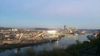 Pittsburgh, Pennsylvania. Light up night, 11-18-16, time-lapse.