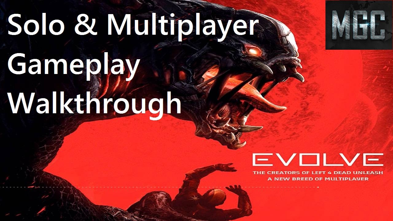 Let's Play Evolve on PC First Look Review of Solo & Multiplayer