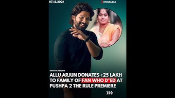 @AlluArjun is a man by heart...❤️... #alluarjun #pushpa2 #pushpa #firenahiwildfire #shorts