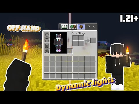 Java EDITION Left Hand/Dynamic Light Addon For MCPE 1.21+ 🤩| Offhand ...
