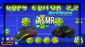 Geometry Dash mouse clicking ASMR | playing random 2.2 levels [2 different mice]