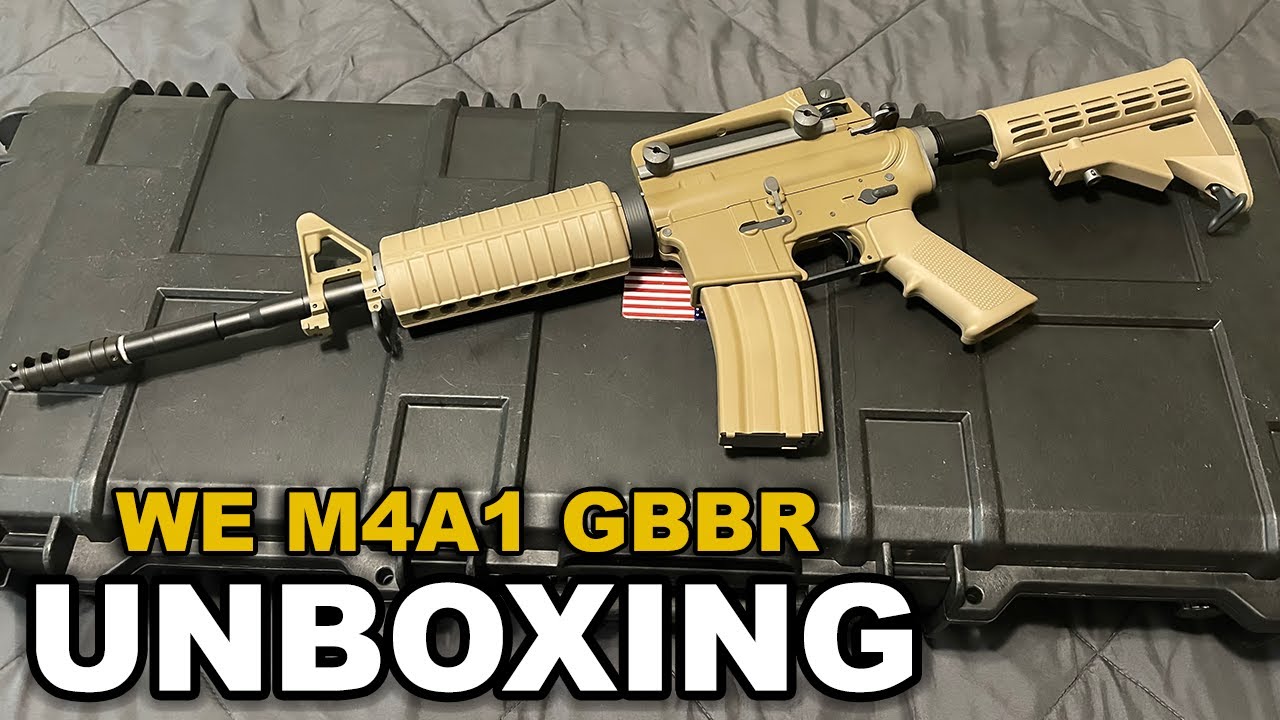 AIRSOFT WE-Tech M4A1 GBBR Unboxing