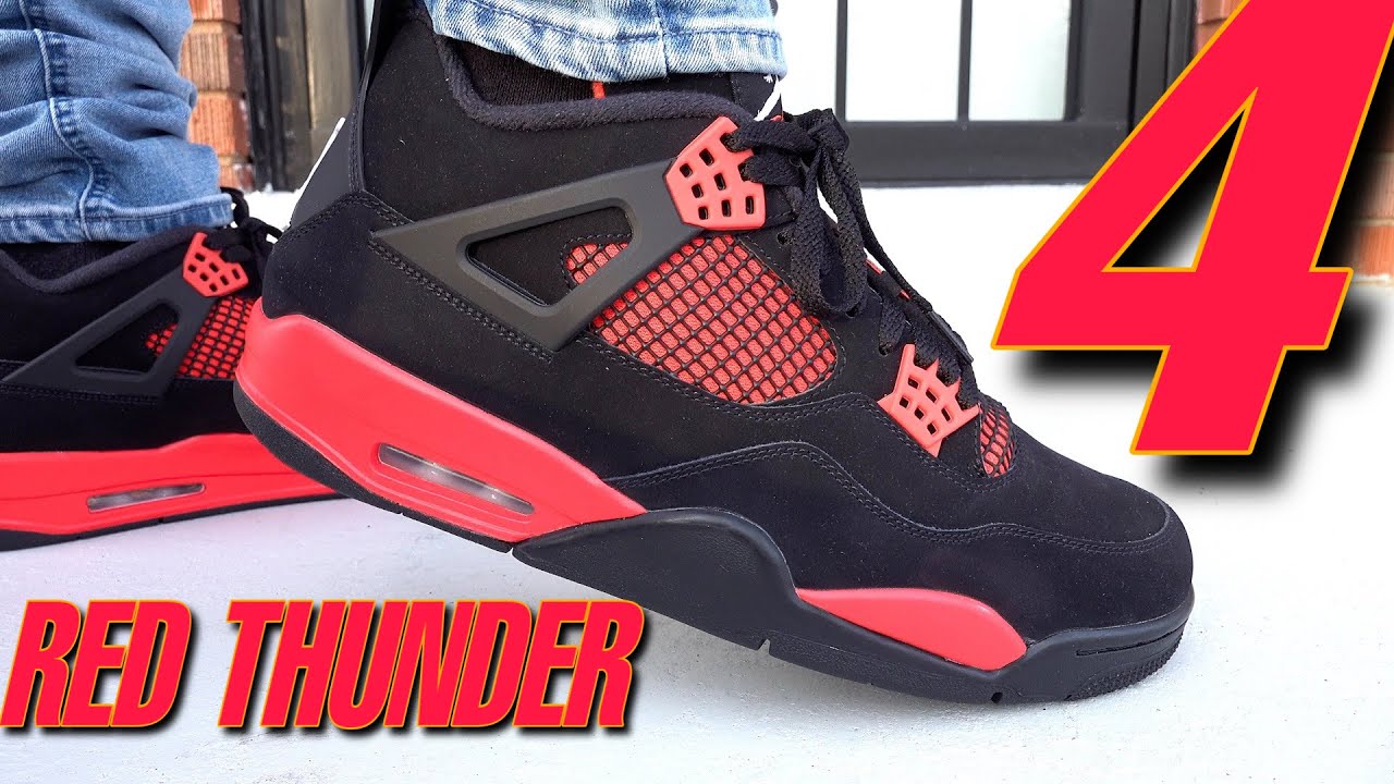 These Will Cause Pandemonium! Jordan 4 RED THUNDER / Crimson Review & On  Foot