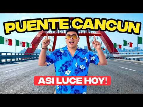 El NUEVO PUENTE de CANCÚN 😱 Así se ve a DIAS de ser INAUGURADO 🔴 Recorriendo los 11KM del PUENTE 🌉