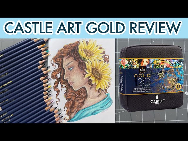 Castle Art Review: Castle Art Gold Colored Pencils 