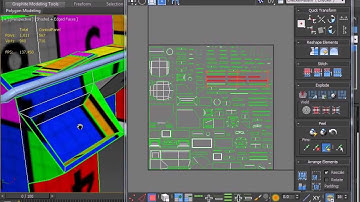 3ds Max Exercise ControlPanel Low Poly Unwrap part 2