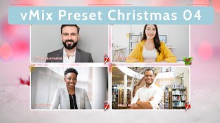 vMix - Preset Christmas (04 Screen)