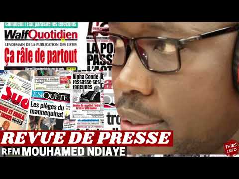 REVUE DE PRESSE RFM, REVUE DE PRESSE AUJOURD'HUI 25 10 2026