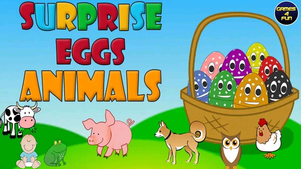 Surprise Eggs - Animals - YouTube