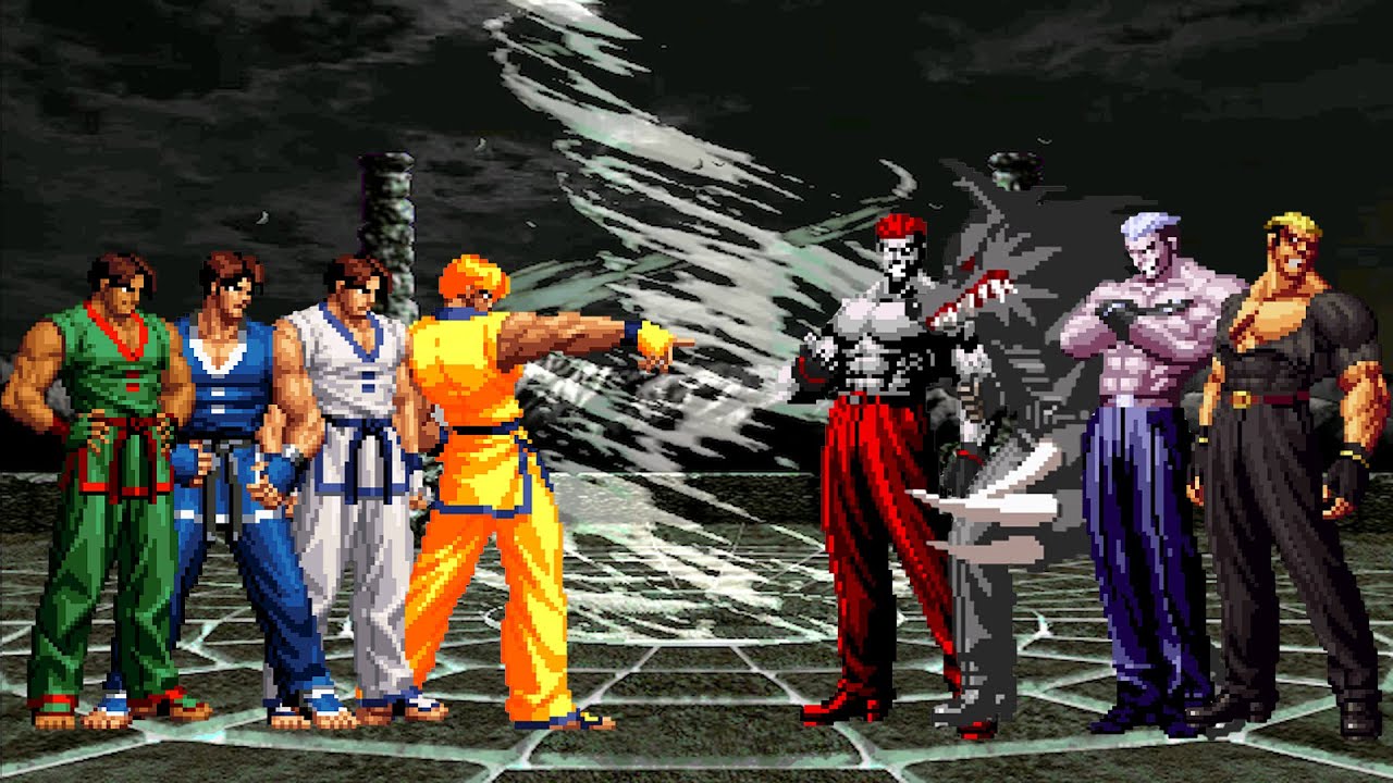[KOF Mugen] Kim Kaphwan Team vs Ryuji Yamazaki Team
