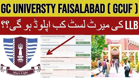When GCUF LLB Merit List 2022 Will Upload ?? || Reason Behind Delay of LLB merit List #gcuf