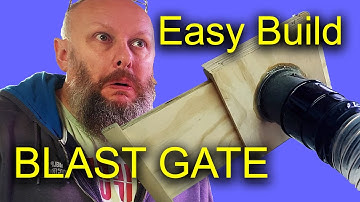 How to make a BLAST GATE for a DIY dust collection system