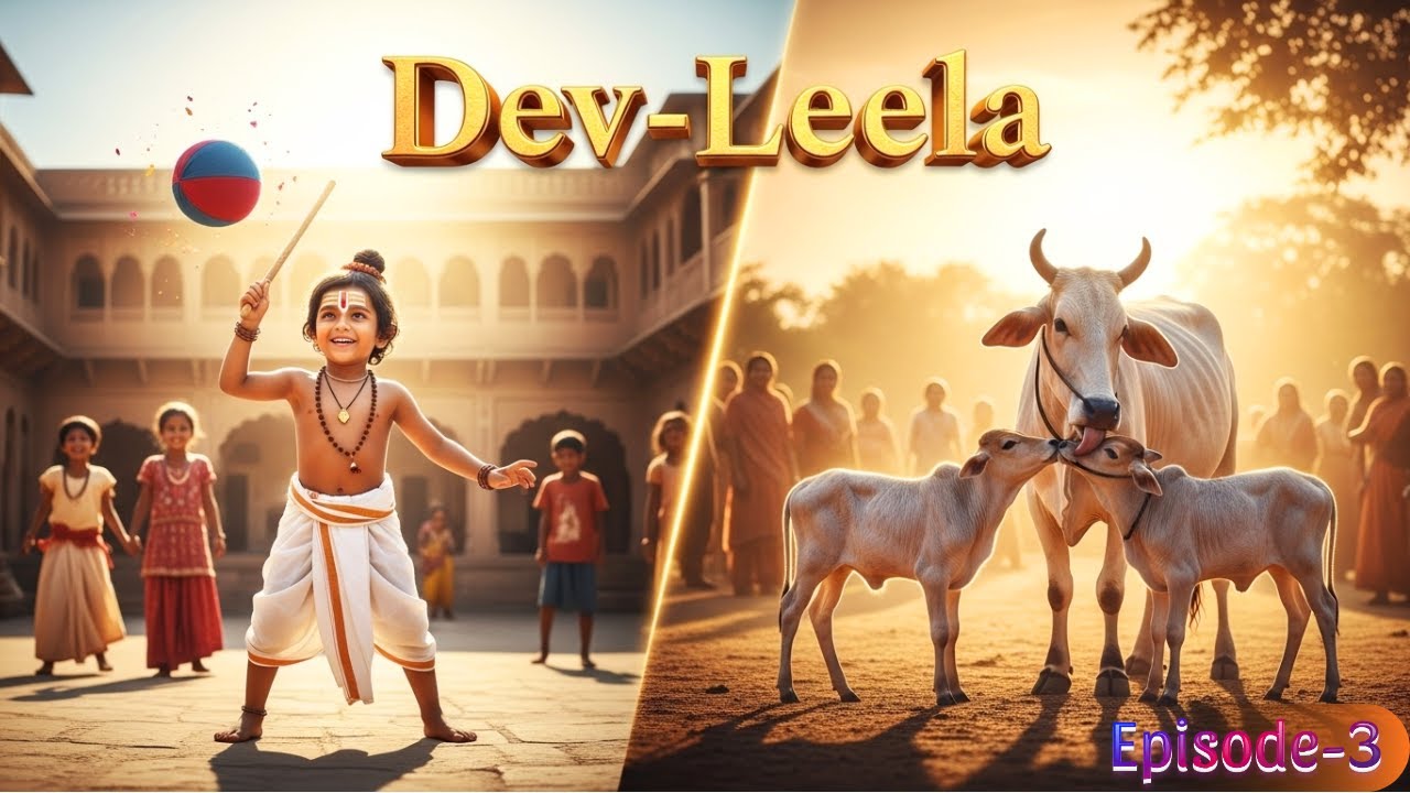 देव लीला Episode 3 ! देवनारायण का गेंद खेलना ! एक गाय के दो-दो बछडे बनाना ! 