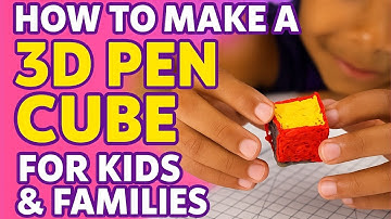 3D Pen for Kids: Build a Cube Step-by-Step | Easy DIY Art!
